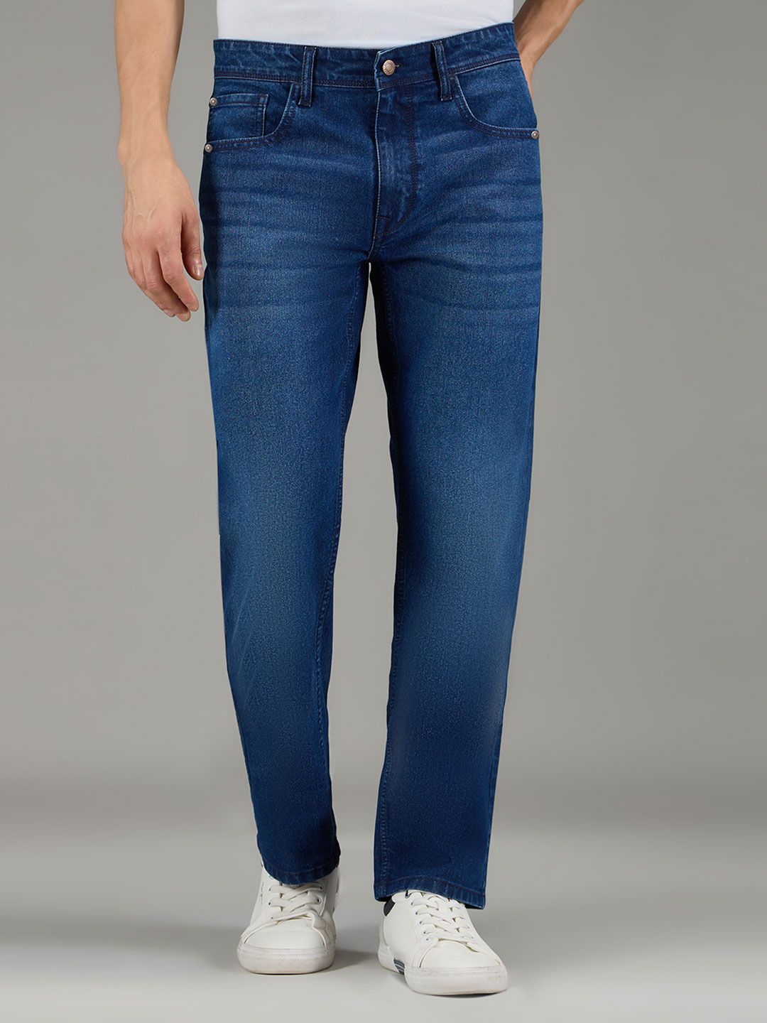Pepe Jeans Men Holborne Straight Fit Mid-Rise Light Fade Stretchable Jeans