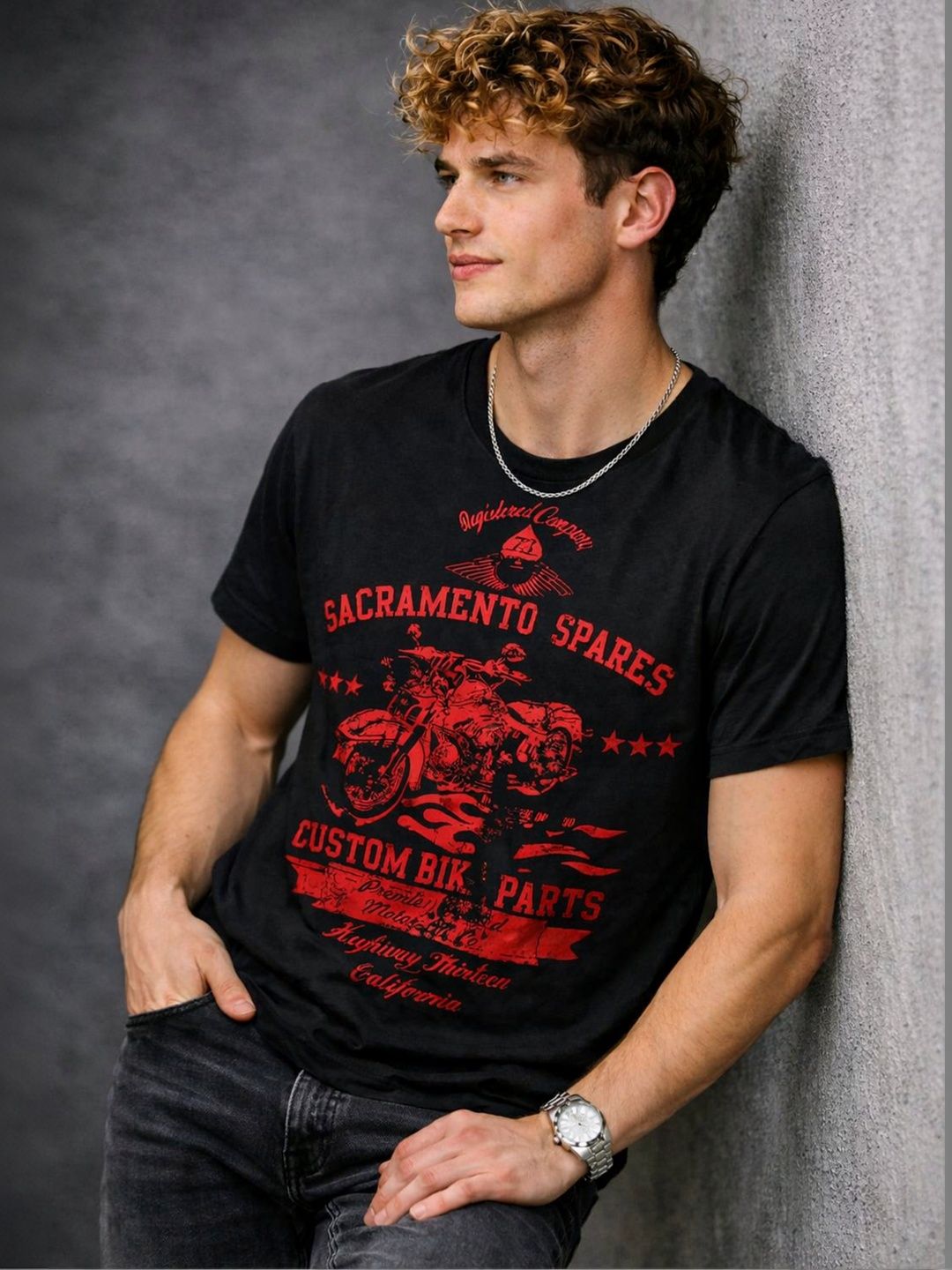 R.Code by The Roadster Life Co. Men Printed T-shirt