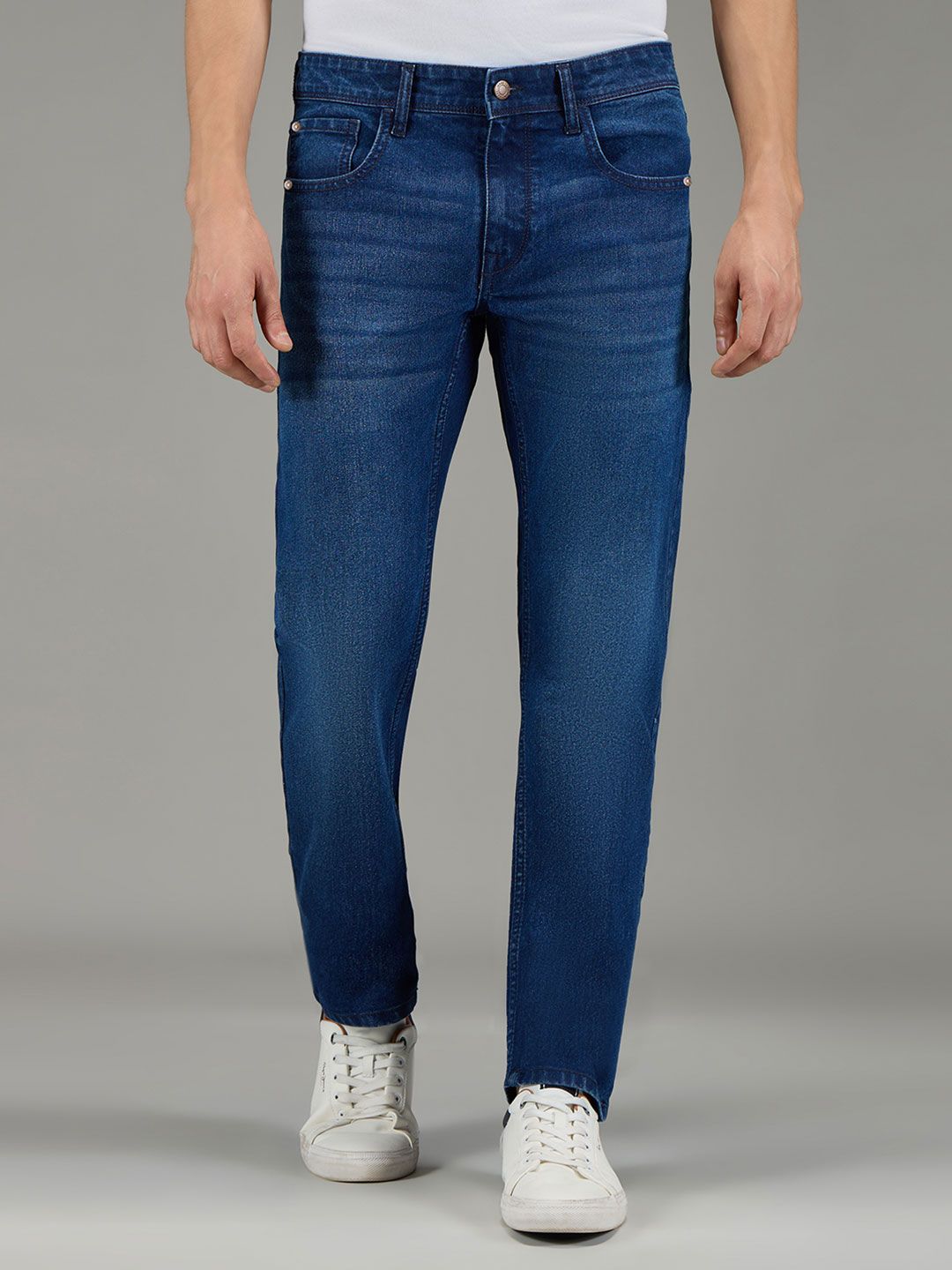 Pepe Jeans Men Vapour Slim Fit Mid-Rise Light Fade Stretchable Jeans