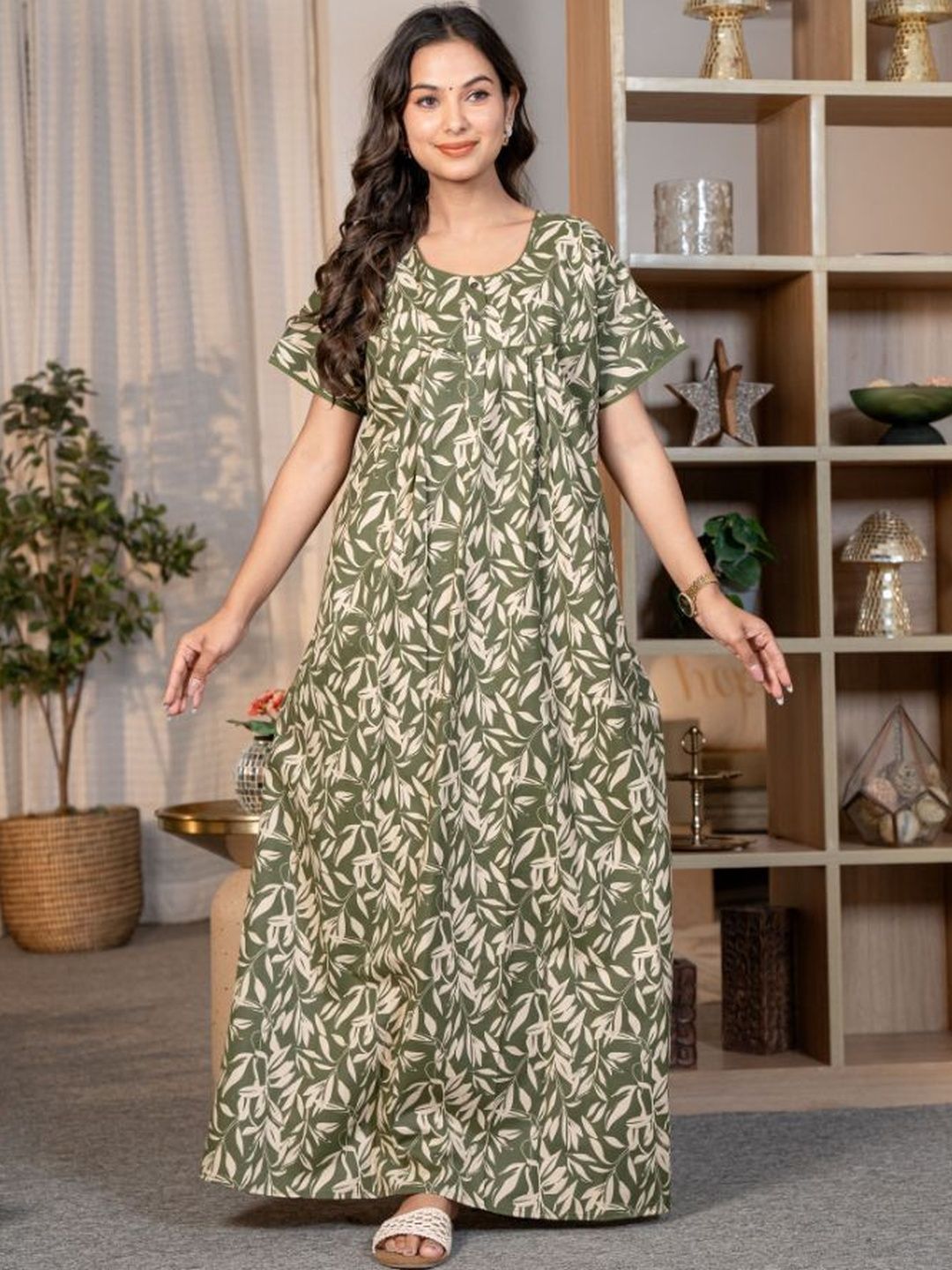 G4Girl G4Girl Printed Maxi Nightdress