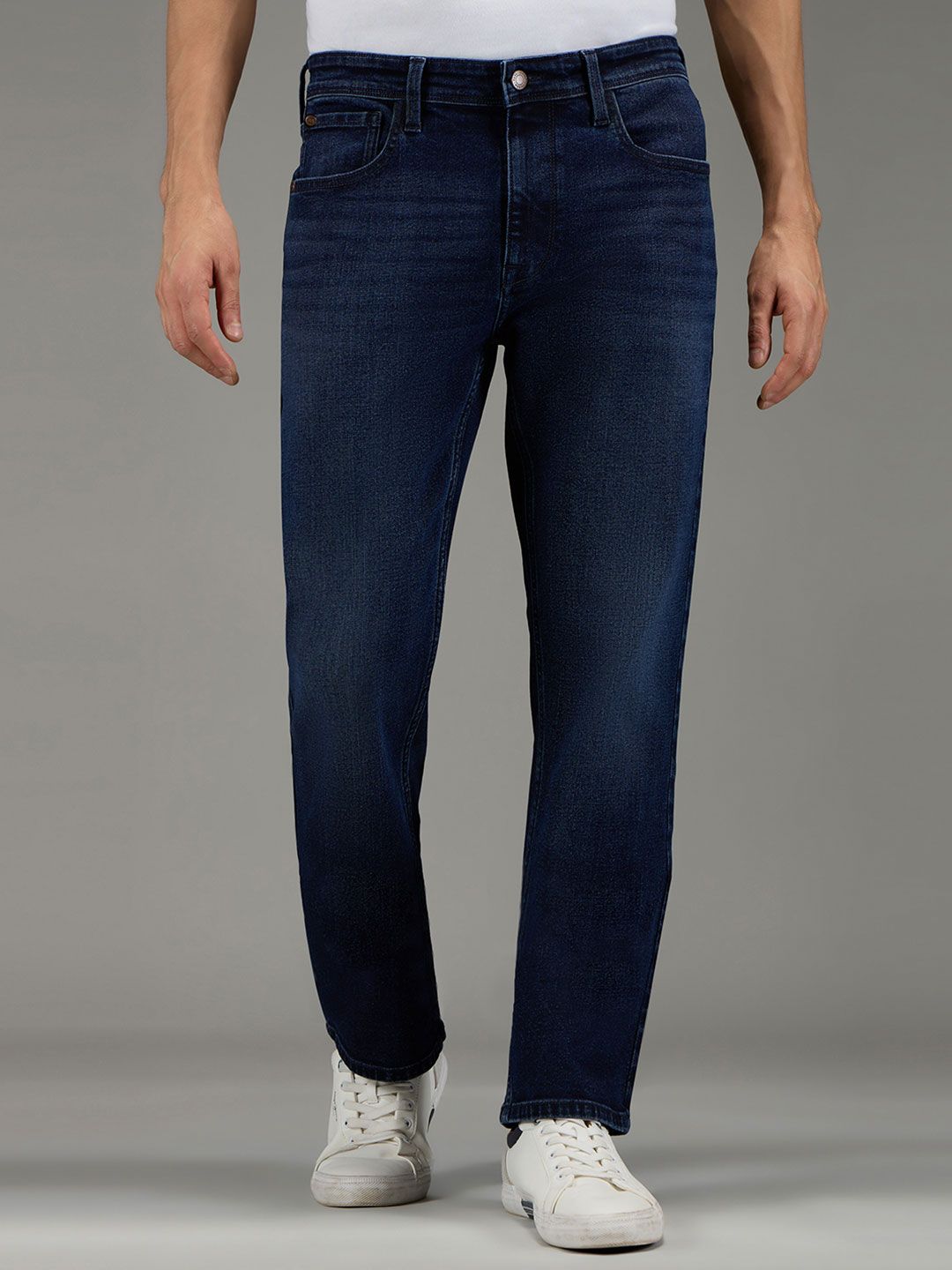 Pepe Jeans Men Holborne Straight Fit Mid-Rise Light Fade Stretchable Jeans