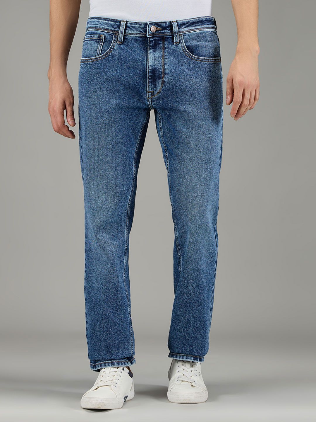 Pepe Jeans Men Bootcut Mid-Rise Light Fade Stretchable Jeans