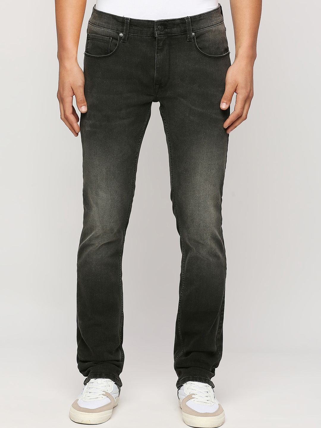 Pepe Jeans Men Clean Look Mid-Rise Slim Fit Stretchable Jeans