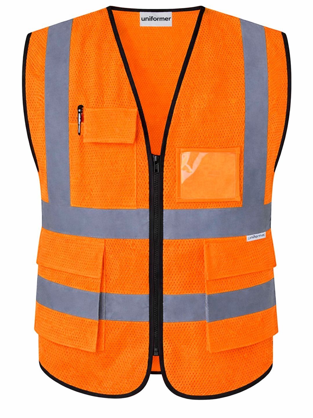 uniformer Men Colourblocked Reflective Strip Outdoor Jacket