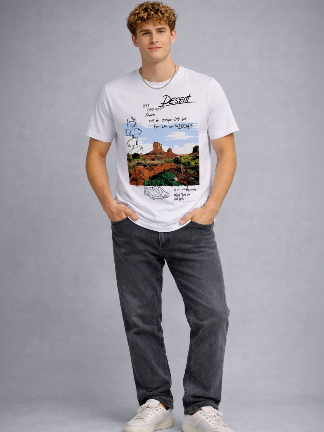 R.Code by The Roadster Life Co. Men Printed T-shirt