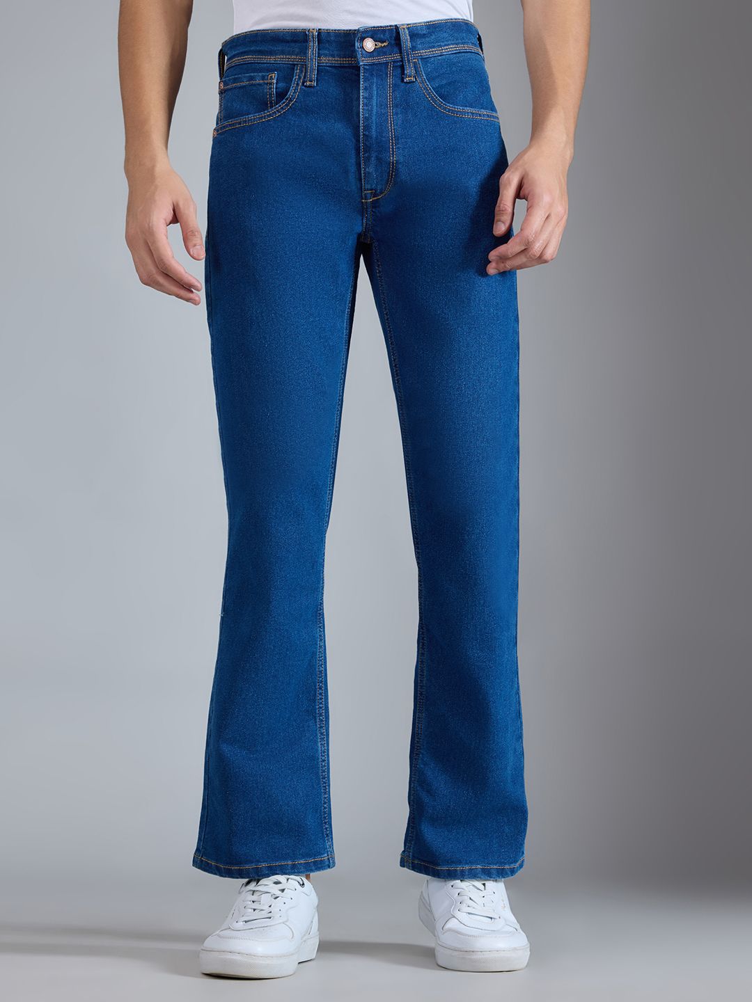 Pepe Jeans Men Bootcut Mid-Rise Stretchable Jeans