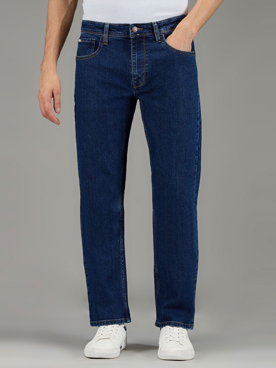 Pepe Jeans Men Holborne Straight Fit Mid-Rise Stretchable Jeans