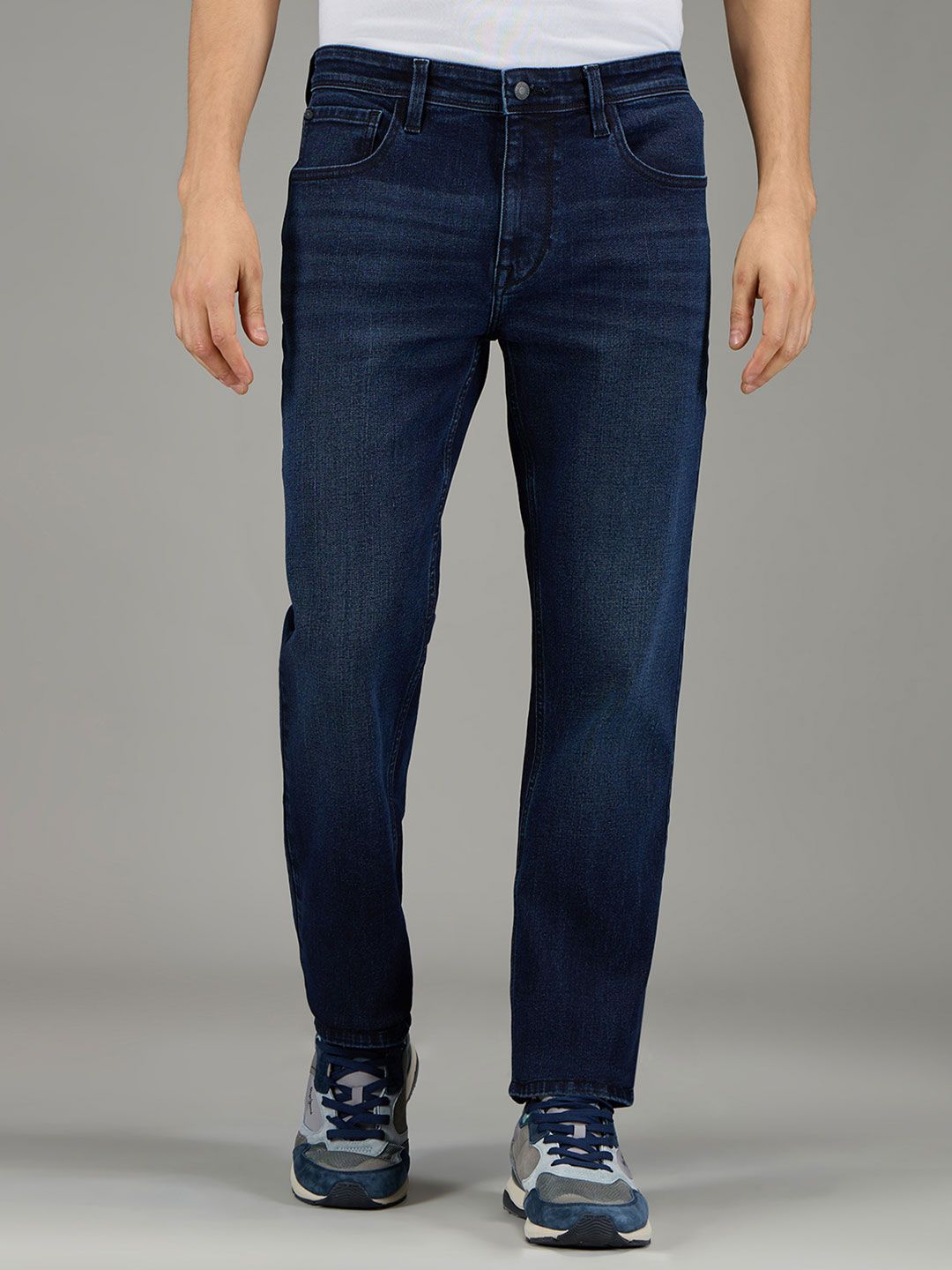 Pepe Jeans Men Holborne Straight Fit Mid-Rise Stretchable Jeans