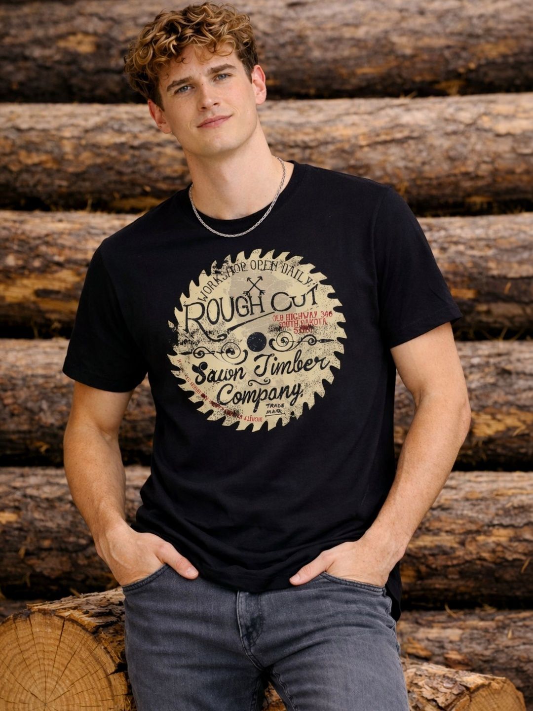 R.Code by The Roadster Life Co. Men Printed T-shirt