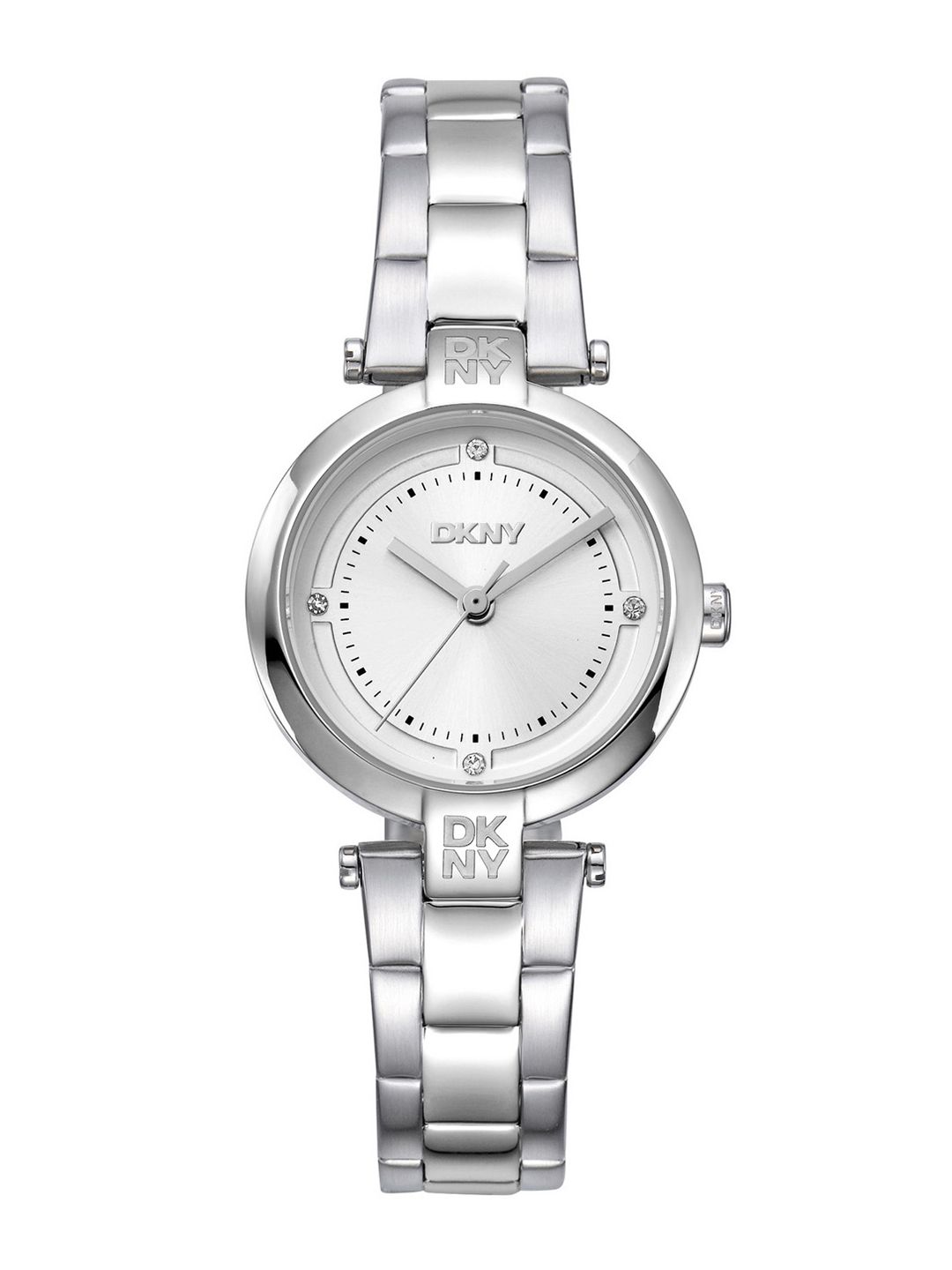 Stainless Steel Straps Watch DKNY Women Brass Dial & Stainless Steel Bracelet Style Straps Analogue Watch DK1L043M0045