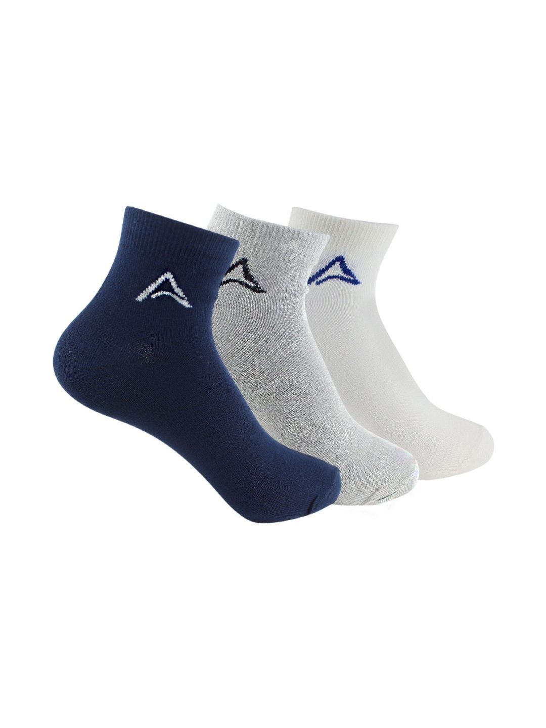 AMAREE Unisex Pack of 3 Assorted Ankle Length Socks