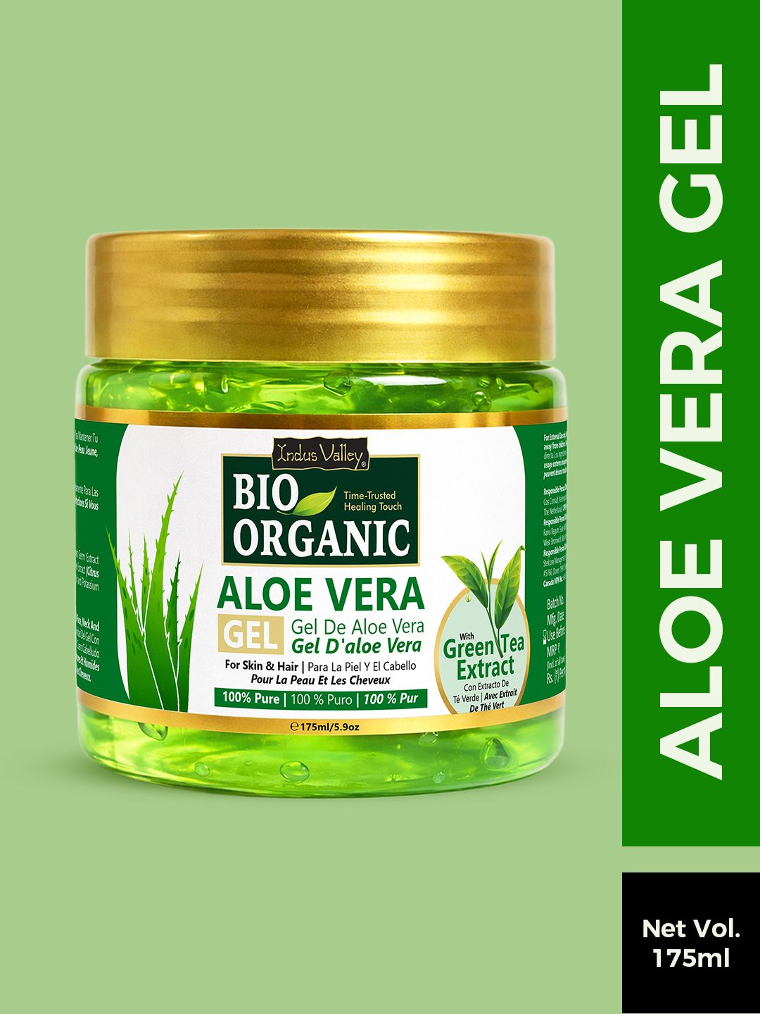 Buy Indus Valley Bio-Organic Pure & Natural Aloe Vera Gel - 175 ml - Serum  and Gel for Unisex 11936492 | Myntra