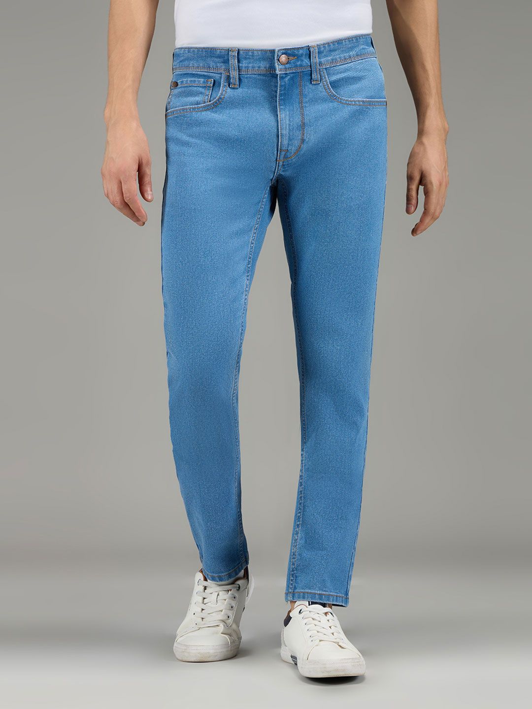 Pepe Jeans Men Vapour Slim Fit Mid-Rise Stretchable Jeans