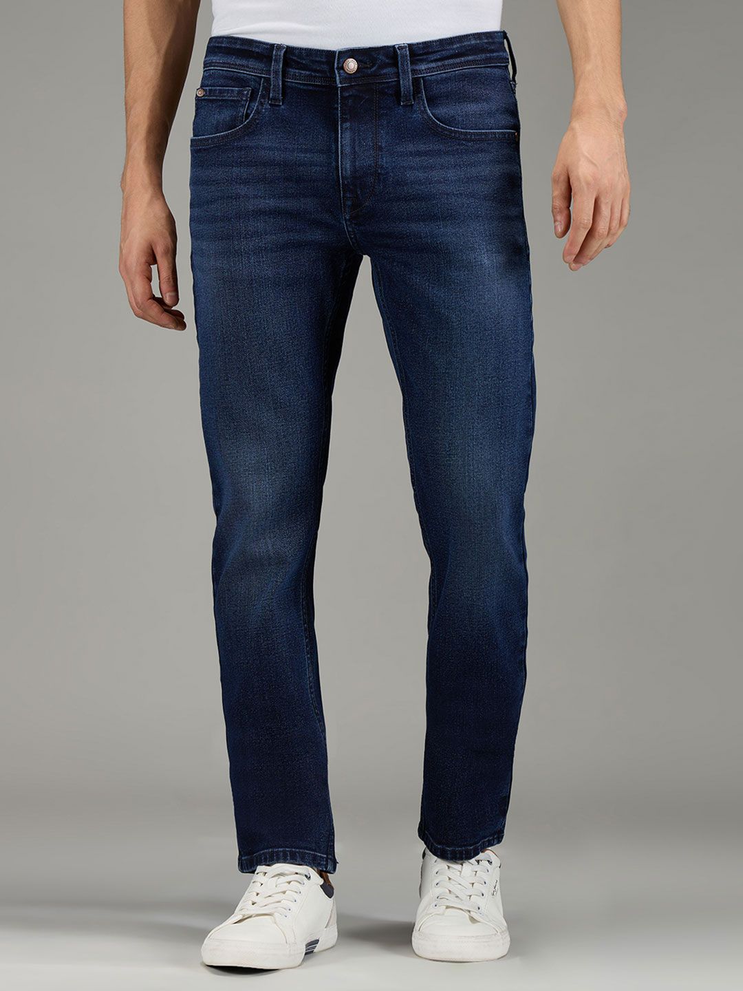 Pepe Jeans Men Vapour Slim Fit Mid-Rise Light Fade Stretchable Jeans
