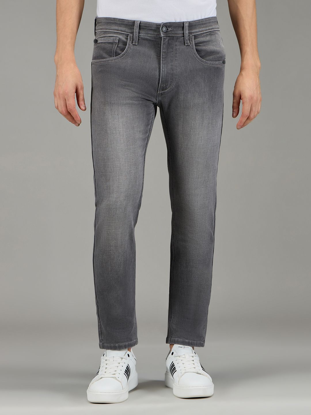 Pepe Jeans Pepe Jeans Men Slim Fit Mid-Rise Light Fade Stretchable Jeans