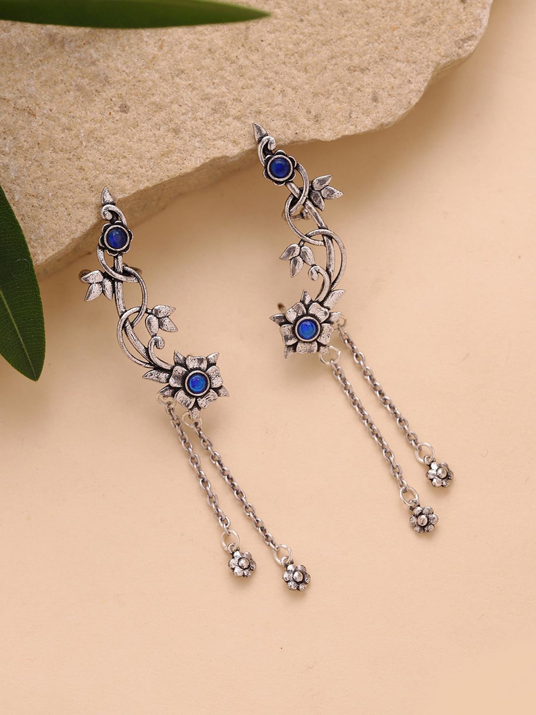 Voylla Voylla Floral Ear Cuff Earrings