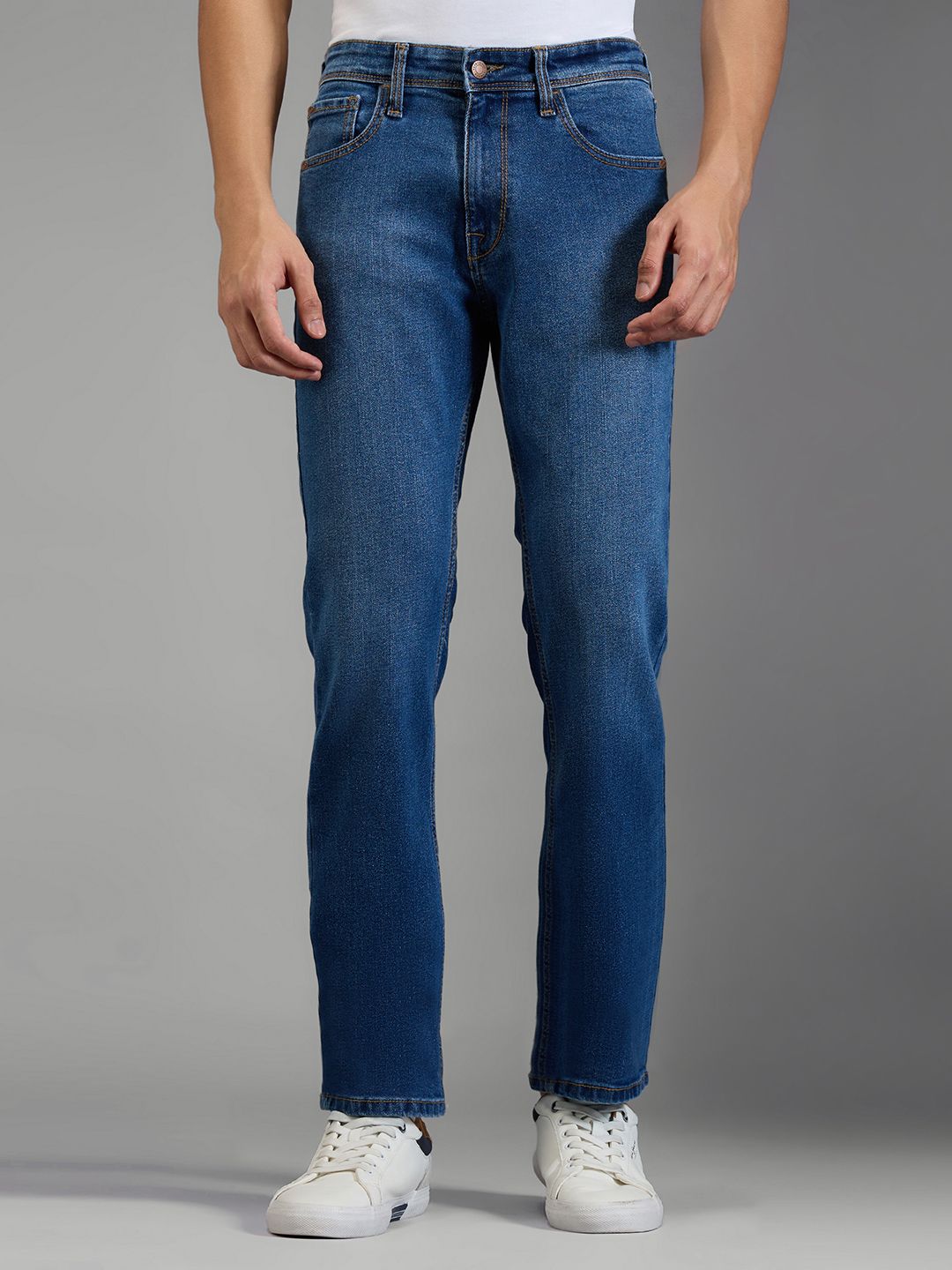 Pepe Jeans Men Holborne Straight Fit Mid-Rise Light Fade Stretchable Jeans