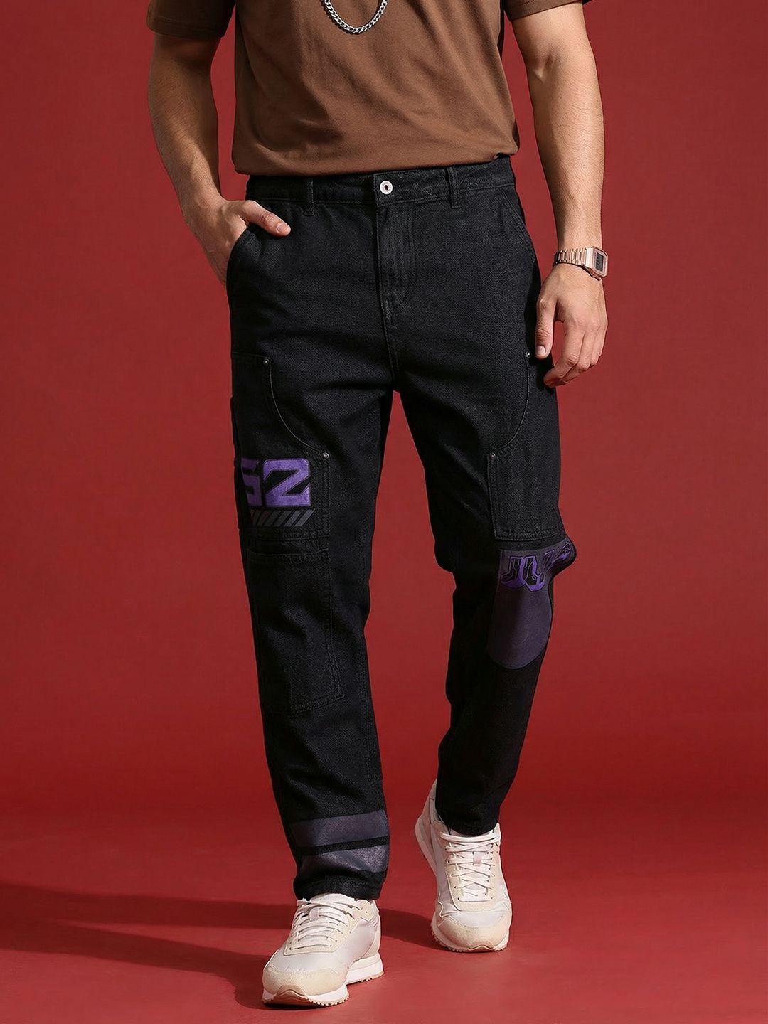 MARVEL STREET Men Buda Fit Printed Jeans