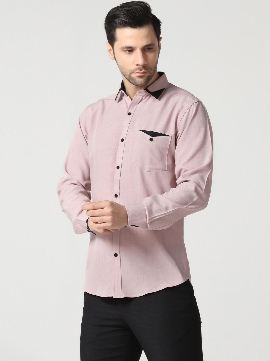 TAGDO FASHION Men?s Full Sleeve Casual Shirt with Chest Pocket