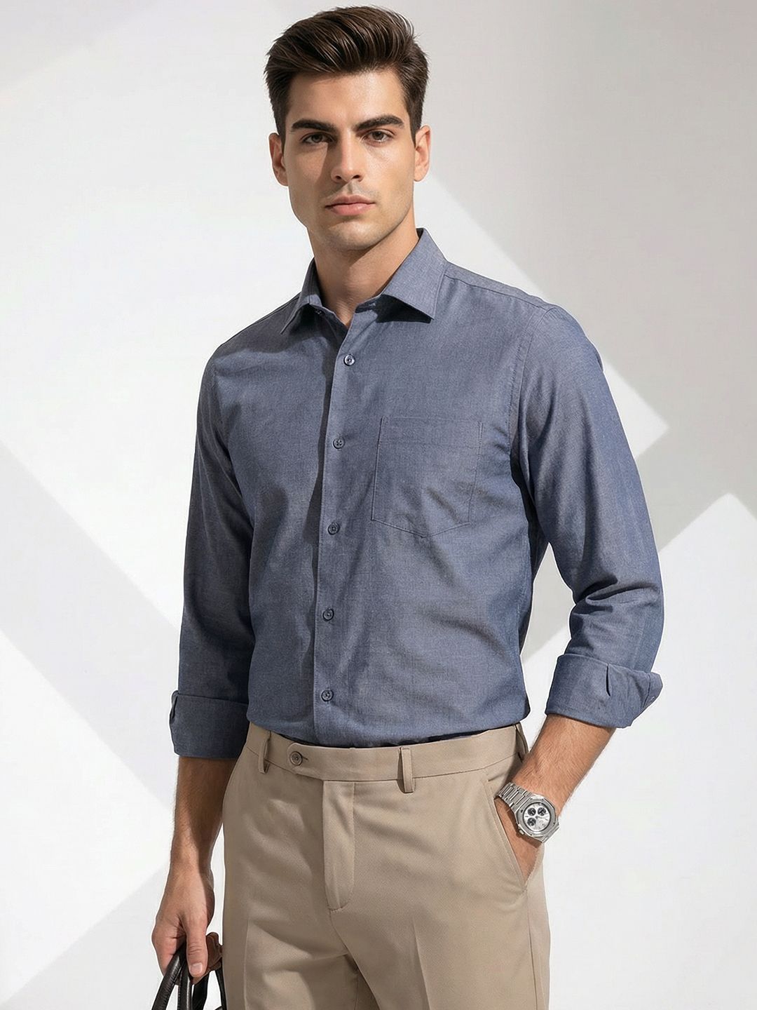 INVICTUS Slim Fit Pure Cotton Formal Shirt