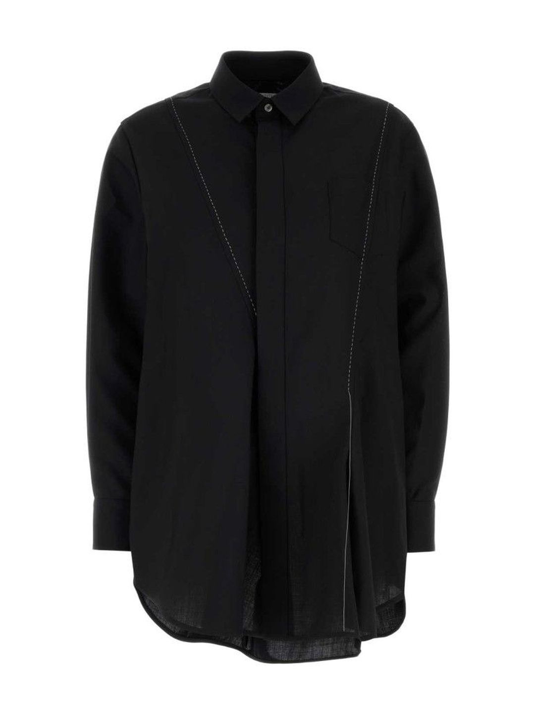 Buy Sacai Black Long Sleeve Shirt - Shirts for Women 41411381 | Myntra