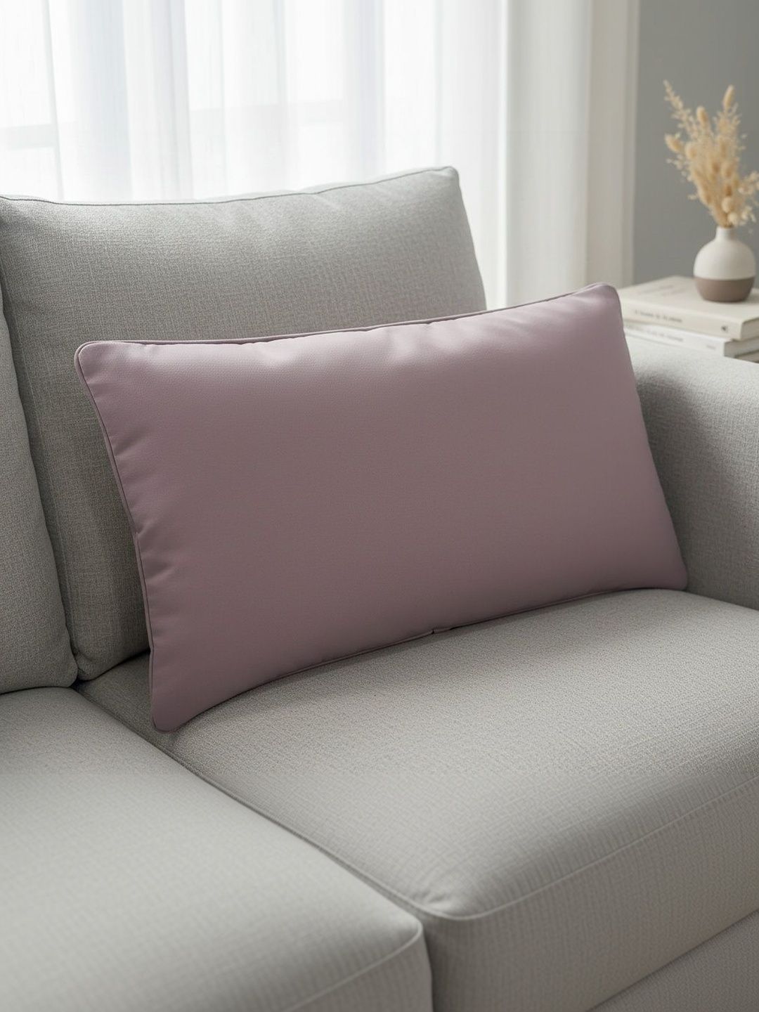 Themes Furnishings & Decor Themes Furnishings & Decor Mauve Rectangle Cushion Covers