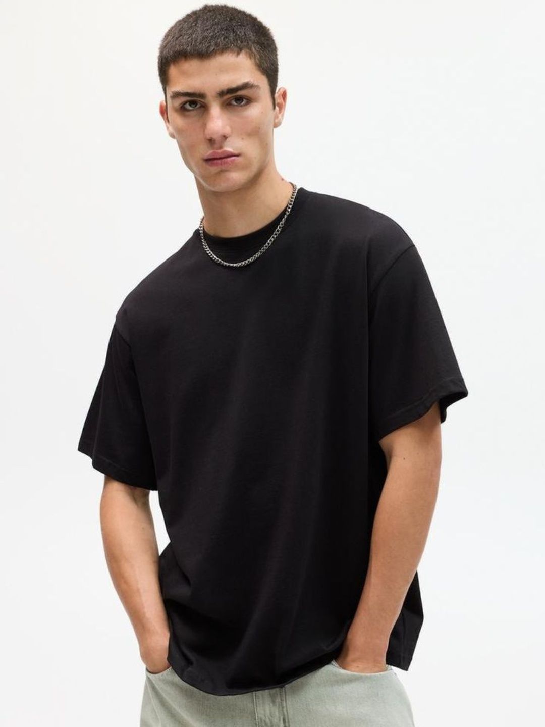 Cloth N code Men Solid Baggy Fit T-Shirt