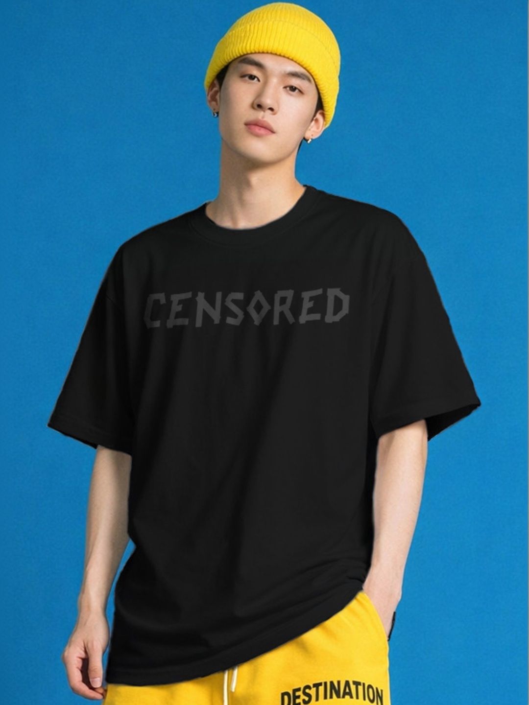 The Roadster Lifestyle Co Printed Organic Cotton Oversized Tshirts