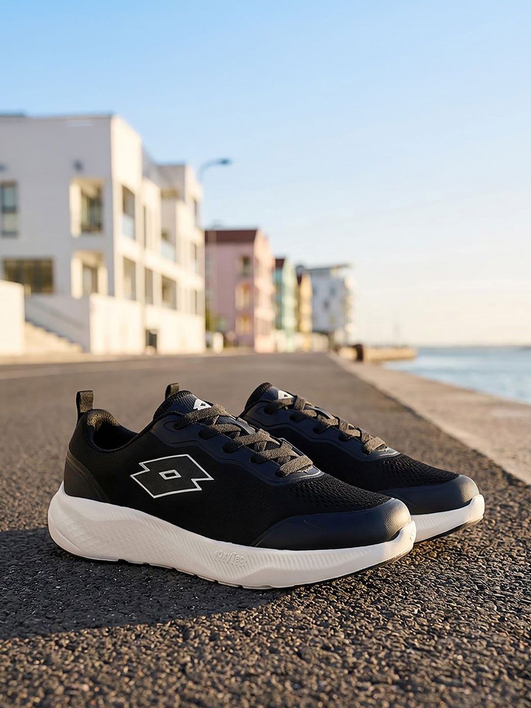 Lotto Men Oxyrun Black Running Shoes