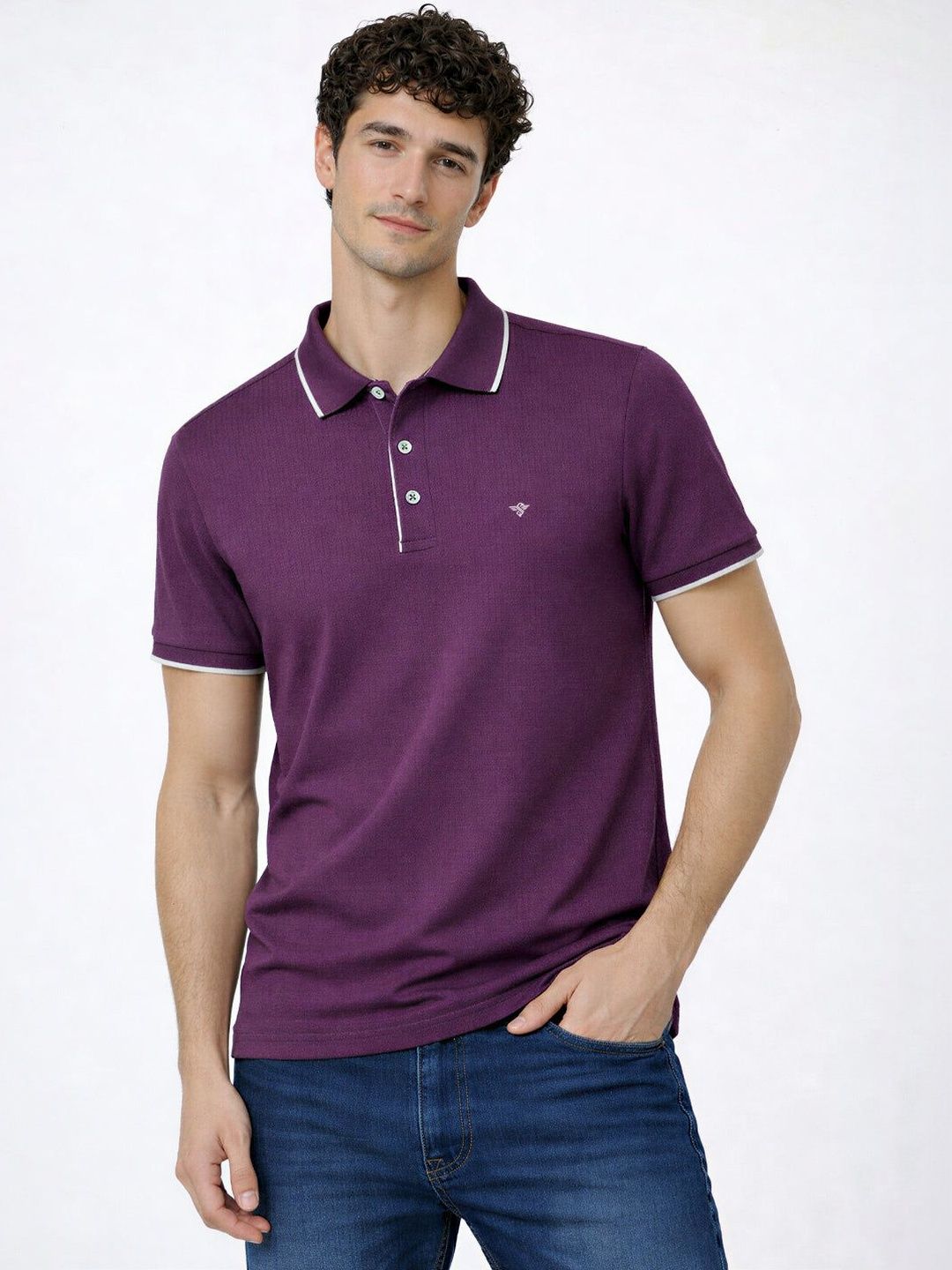 Status Quo Men Polo Collar T-shirt