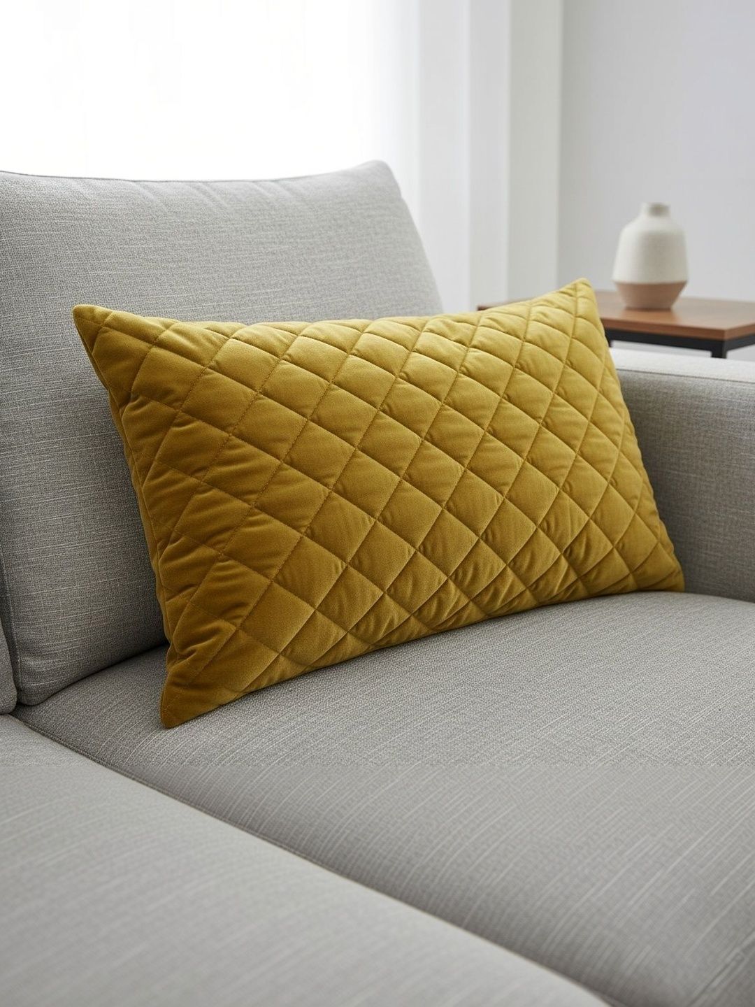 Themes Furnishings & Decor Themes Furnishings & Decor Yellow Velvet Rectangle Cushion Covers
