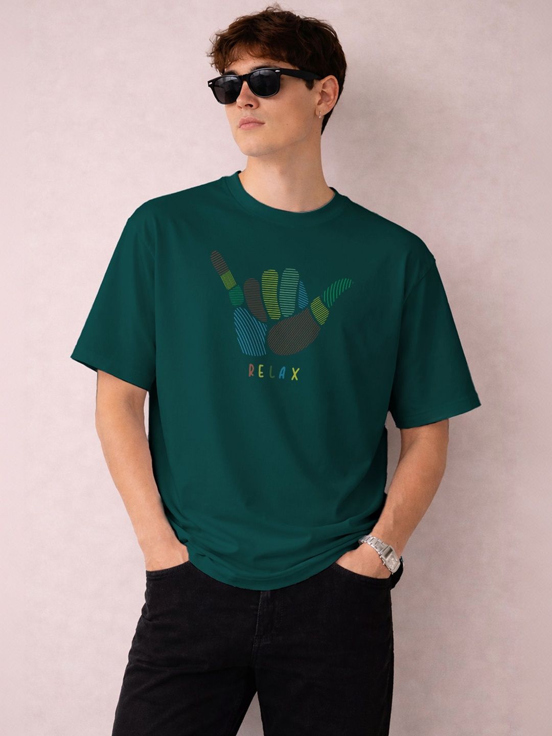 The Roadster Lifestyle Co Printed Organic Cotton Oversized Tshirts