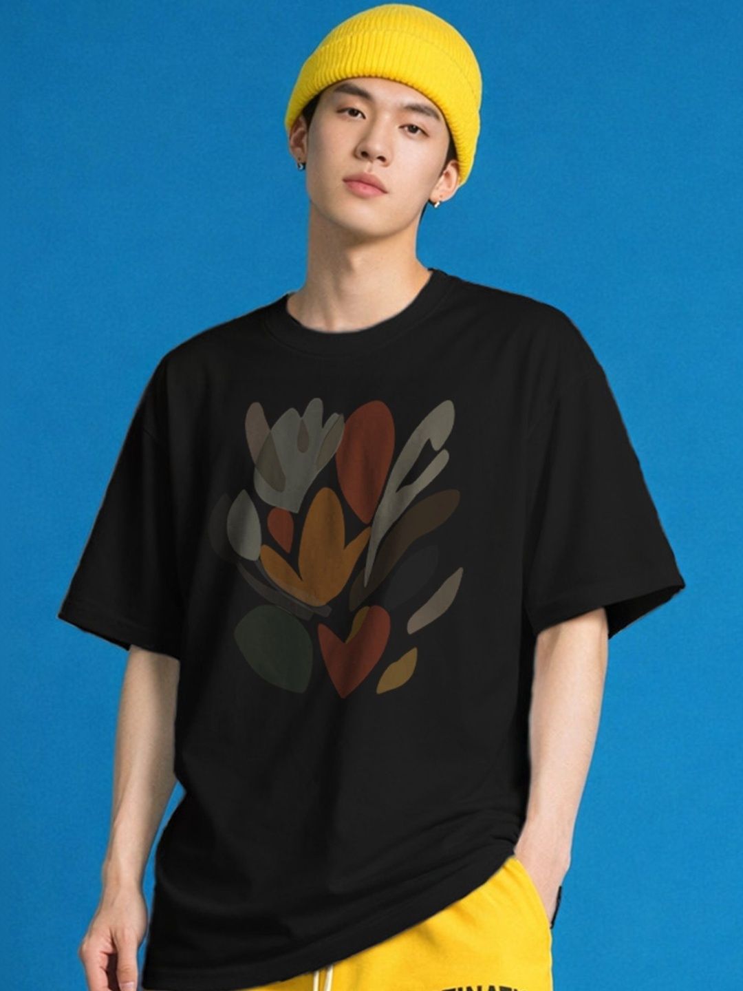 The Roadster Lifestyle Co Printed Organic Cotton Oversized Tshirts