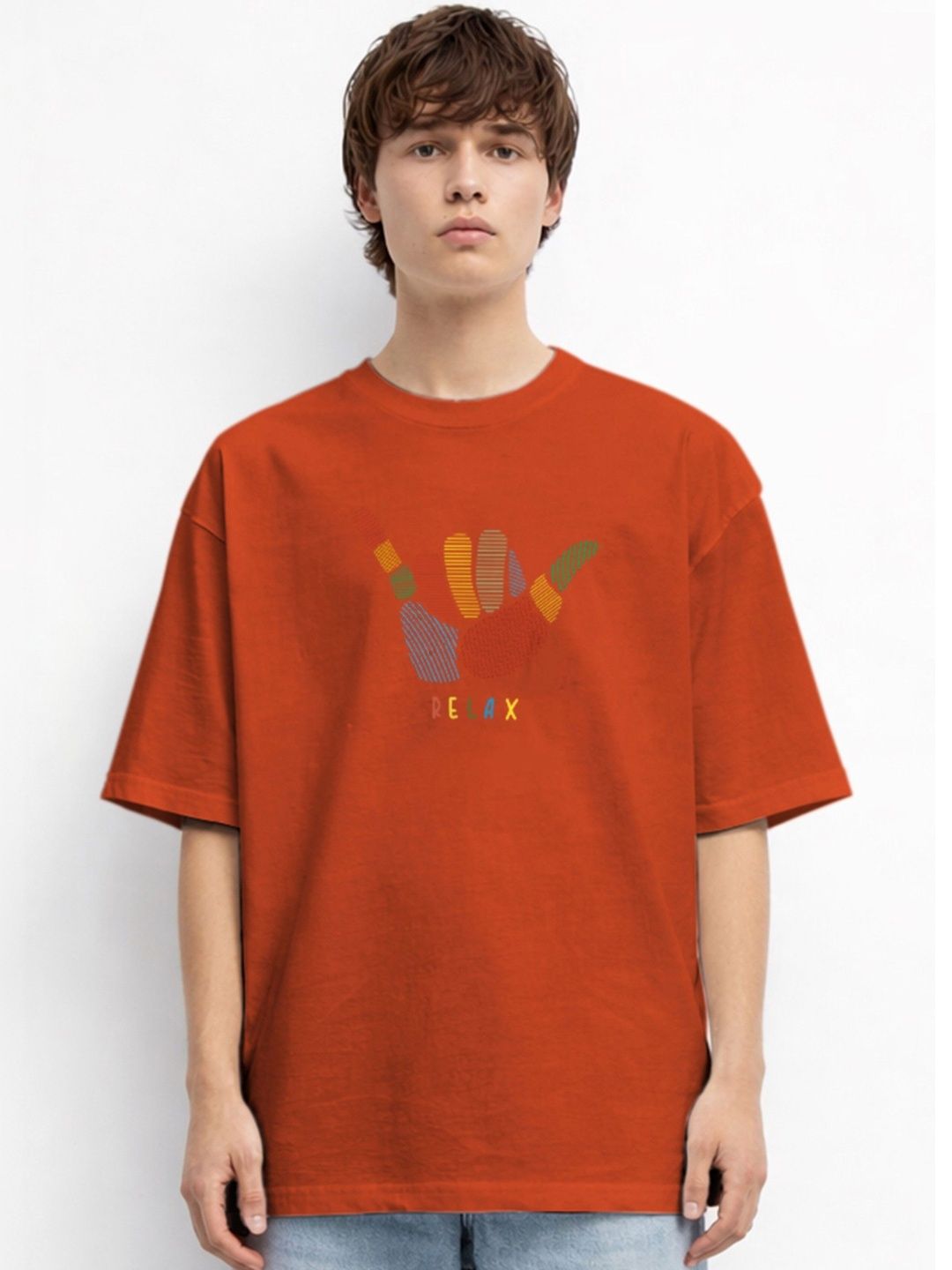 The Roadster Lifestyle Co. Graphic Printed Organic Cotton Oversized Tshirt