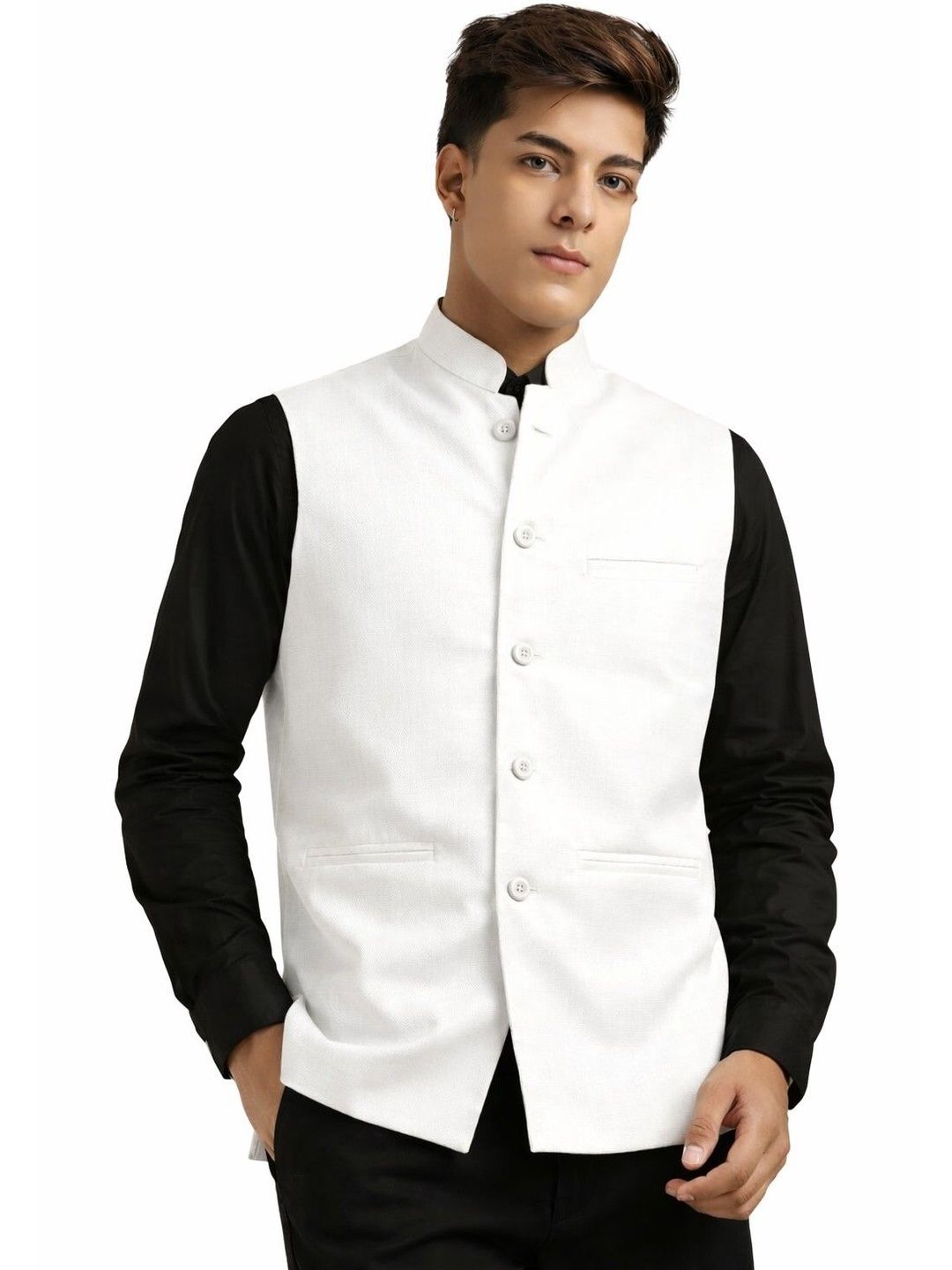 URBAN KANYA Mandarin Collar Nehru Jackets
