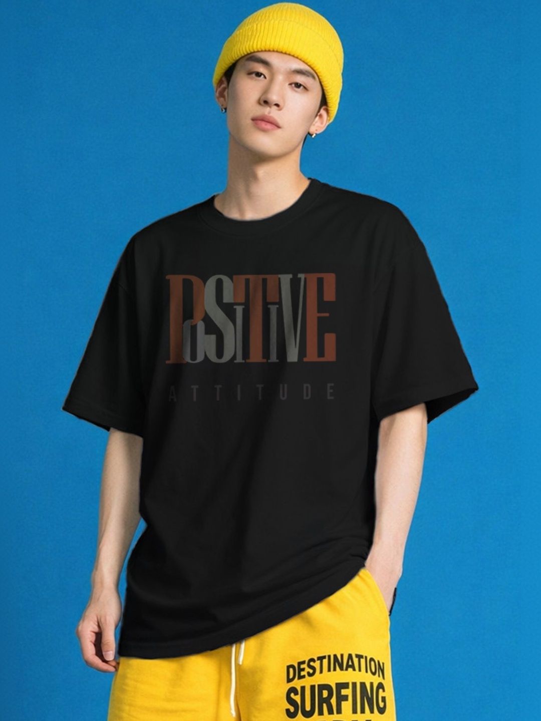 The Roadster Lifestyle Co Printed Organic Cotton Oversized Tshirts