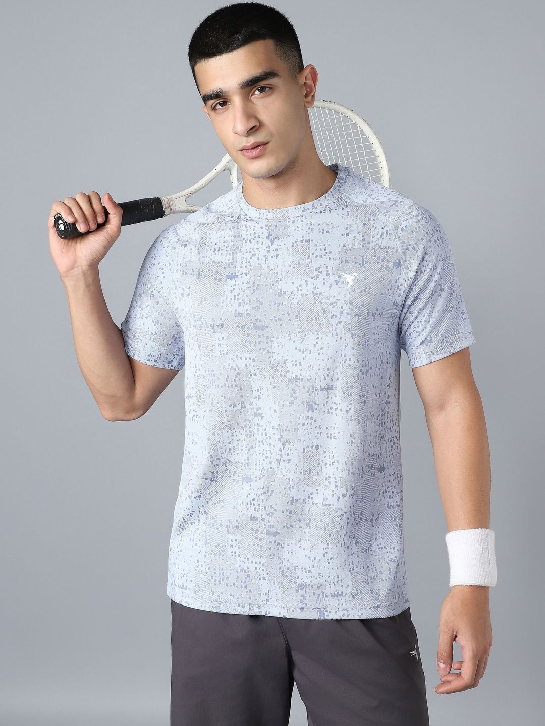 Technosport Men Printed Slim Fit T-shirt