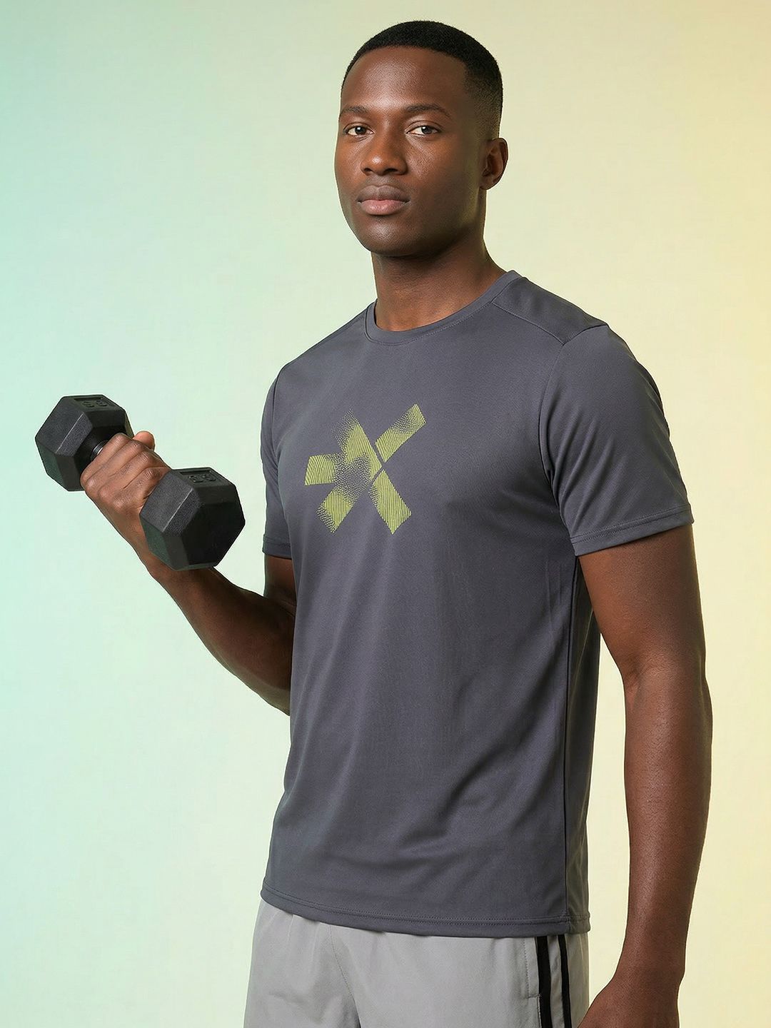 HRX by Hrithik Roshan Brand Logo Rapid-Dry Training T-shirt