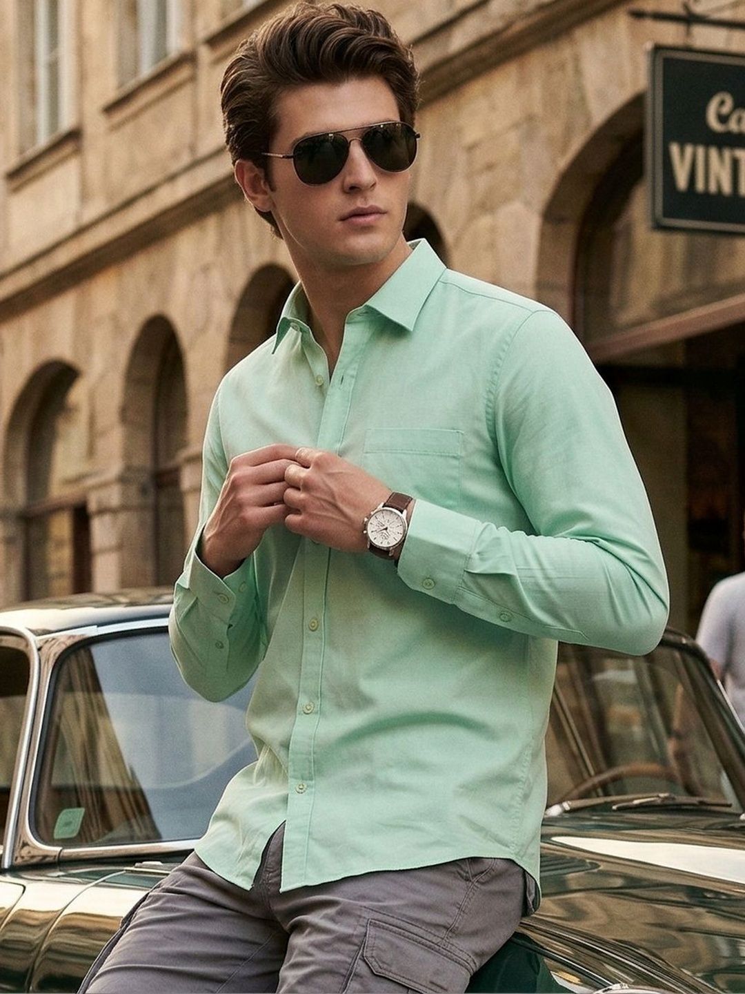 Roadster The Roadster Lifestyle Co. Men Comfort Satin Formal Shirt