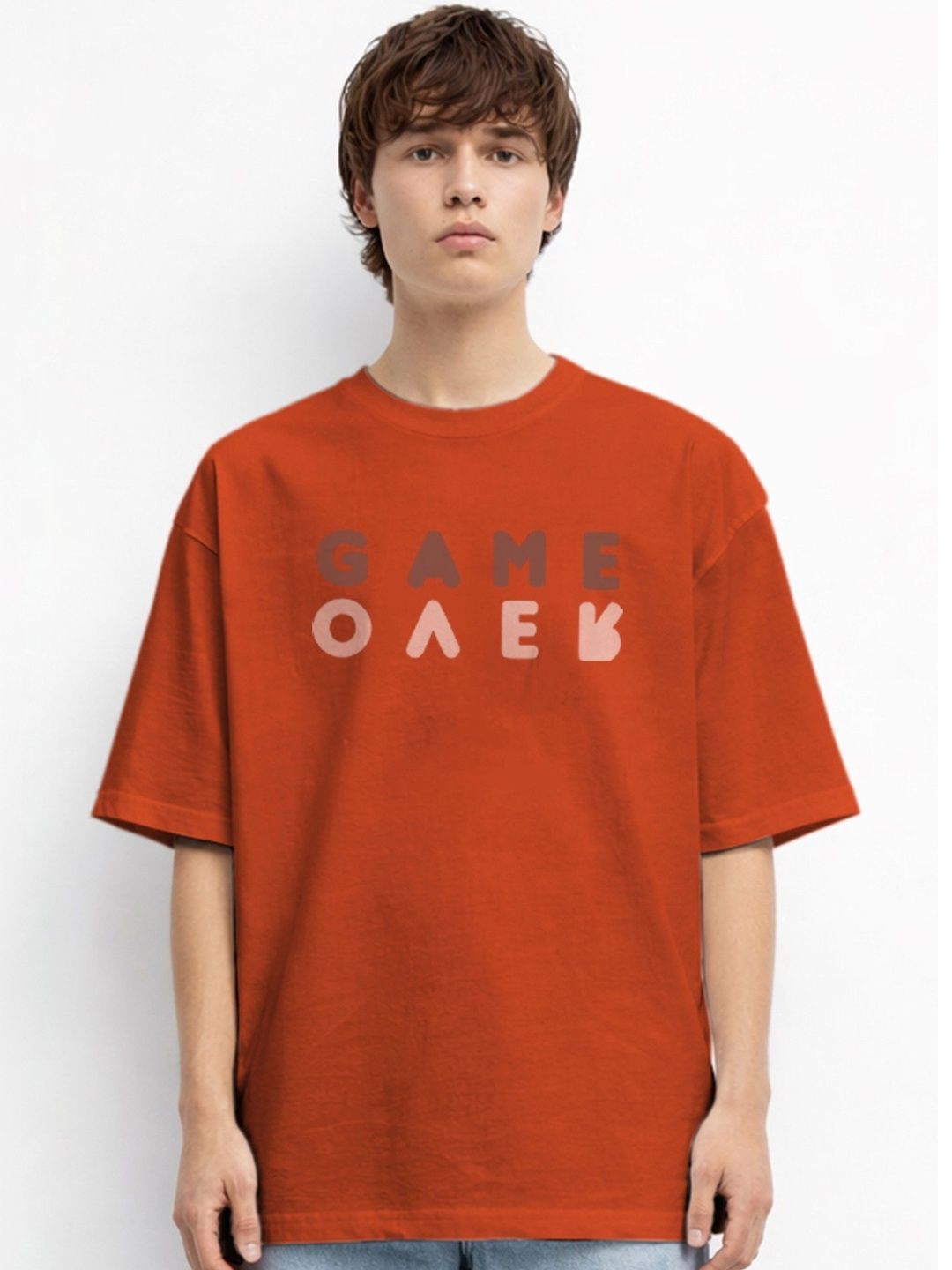 The Roadster Lifestyle Co Printed Organic Cotton Oversized Tshirts