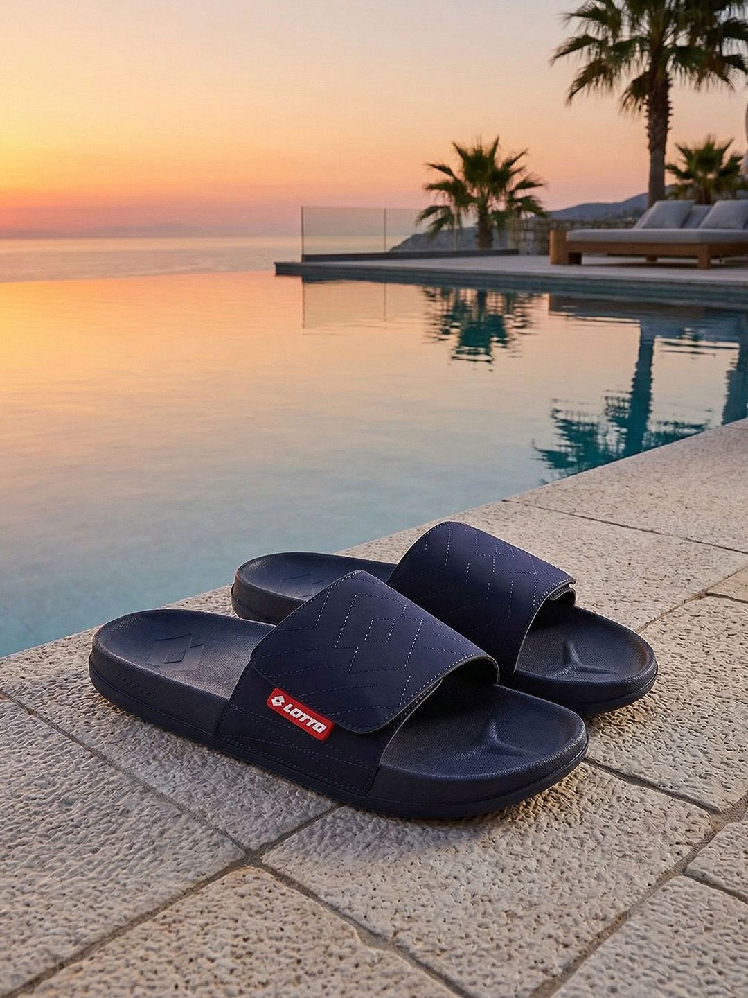 Lotto Men Enduro TX Navy Slides