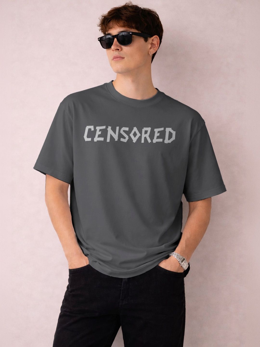 The Roadster Lifestyle Co Printed Organic Cotton Oversized Tshirts