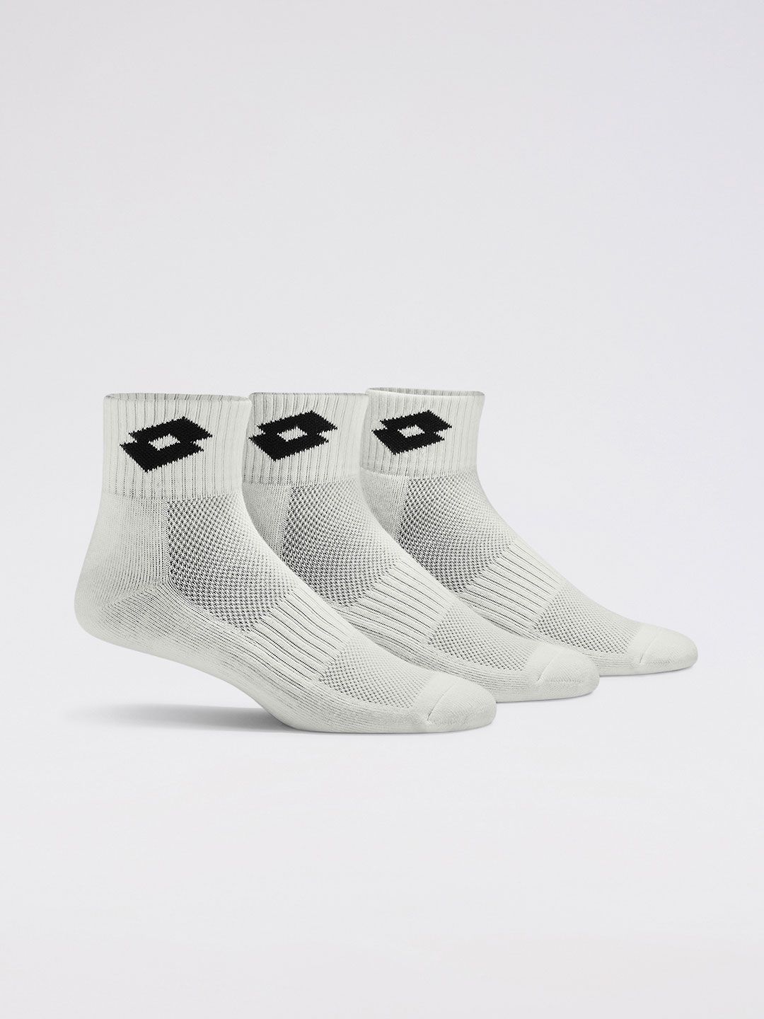 Lotto Play Socks 1.0 White Quarter - 3 Pairs