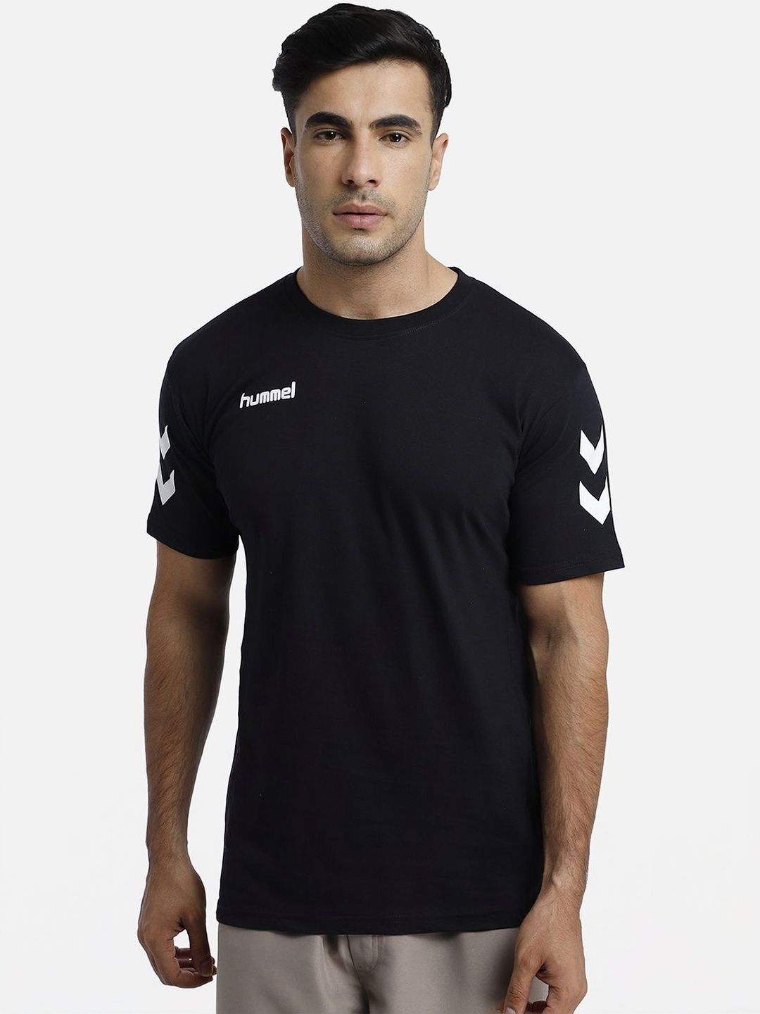 hummel Men Brand Logo Printed T-shirt