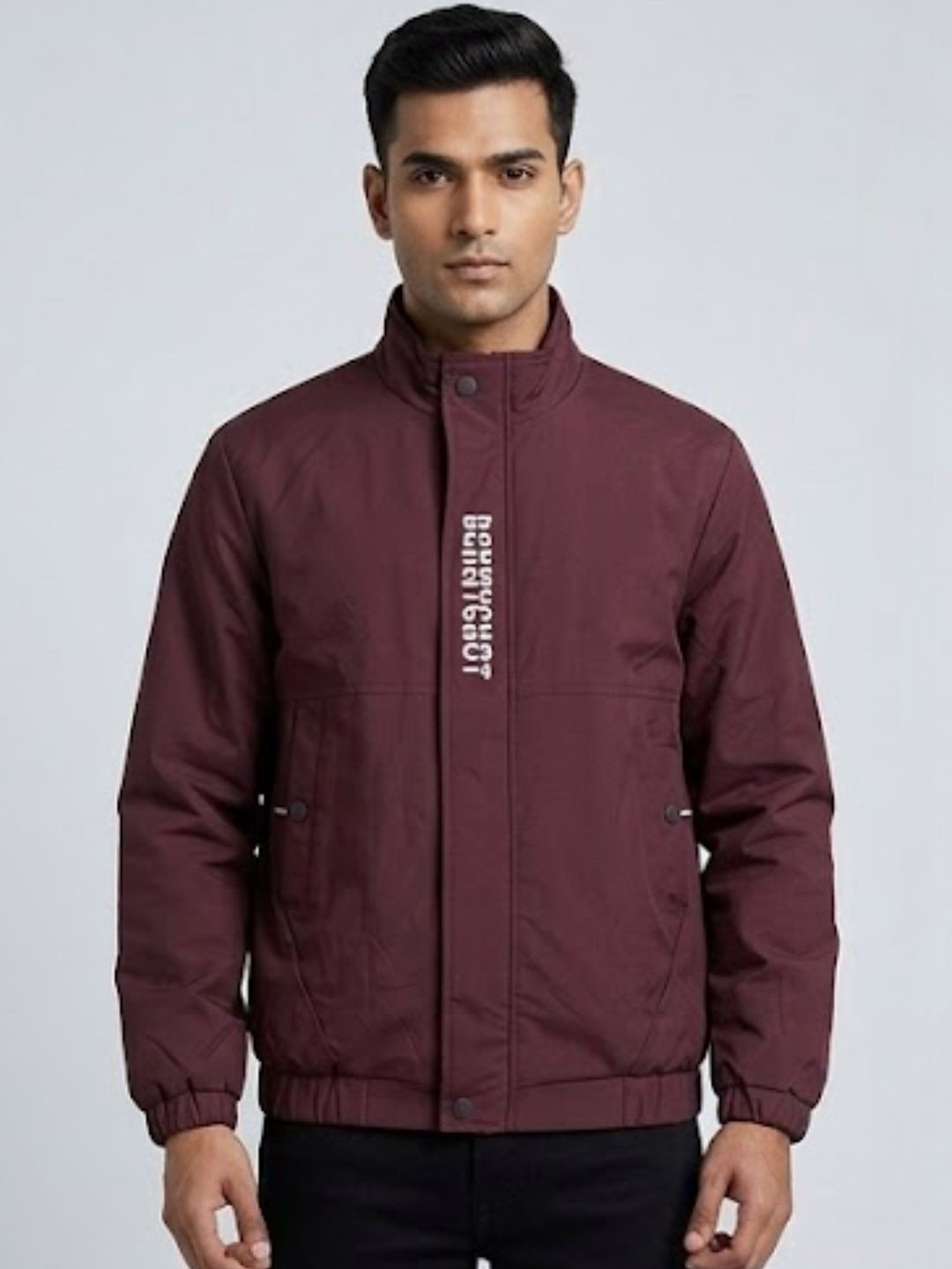 MIA FASHION Men Typography Bomber Jacket