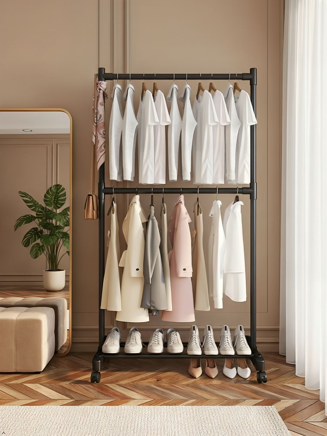Sasimo Black Set of 1 Water Resistant Racks Organisers