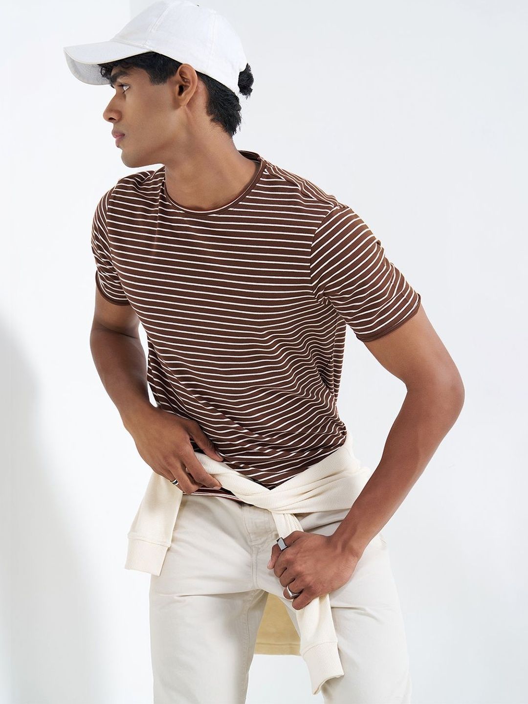 People Men Striped T-shirt