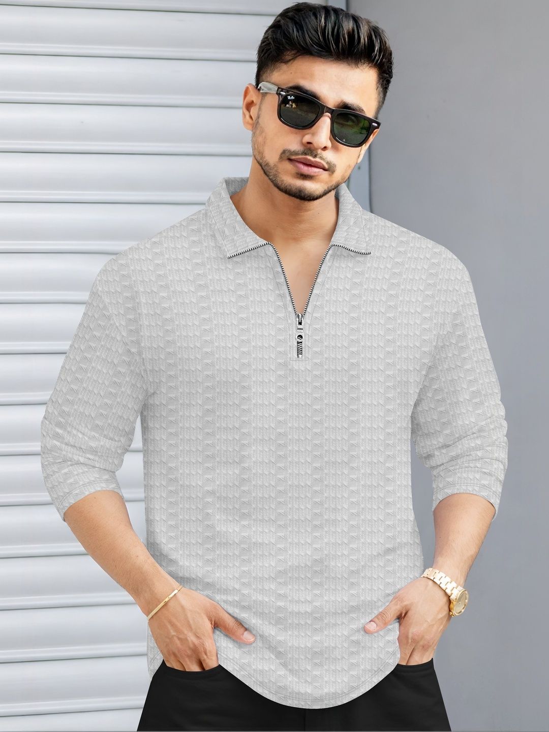 SZN Men Polo Collar T-shirt