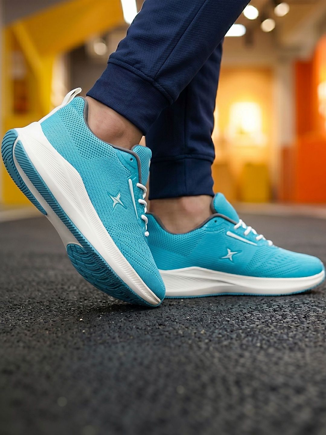 KRAASA Men Mesh Running Non-Marking Shoes