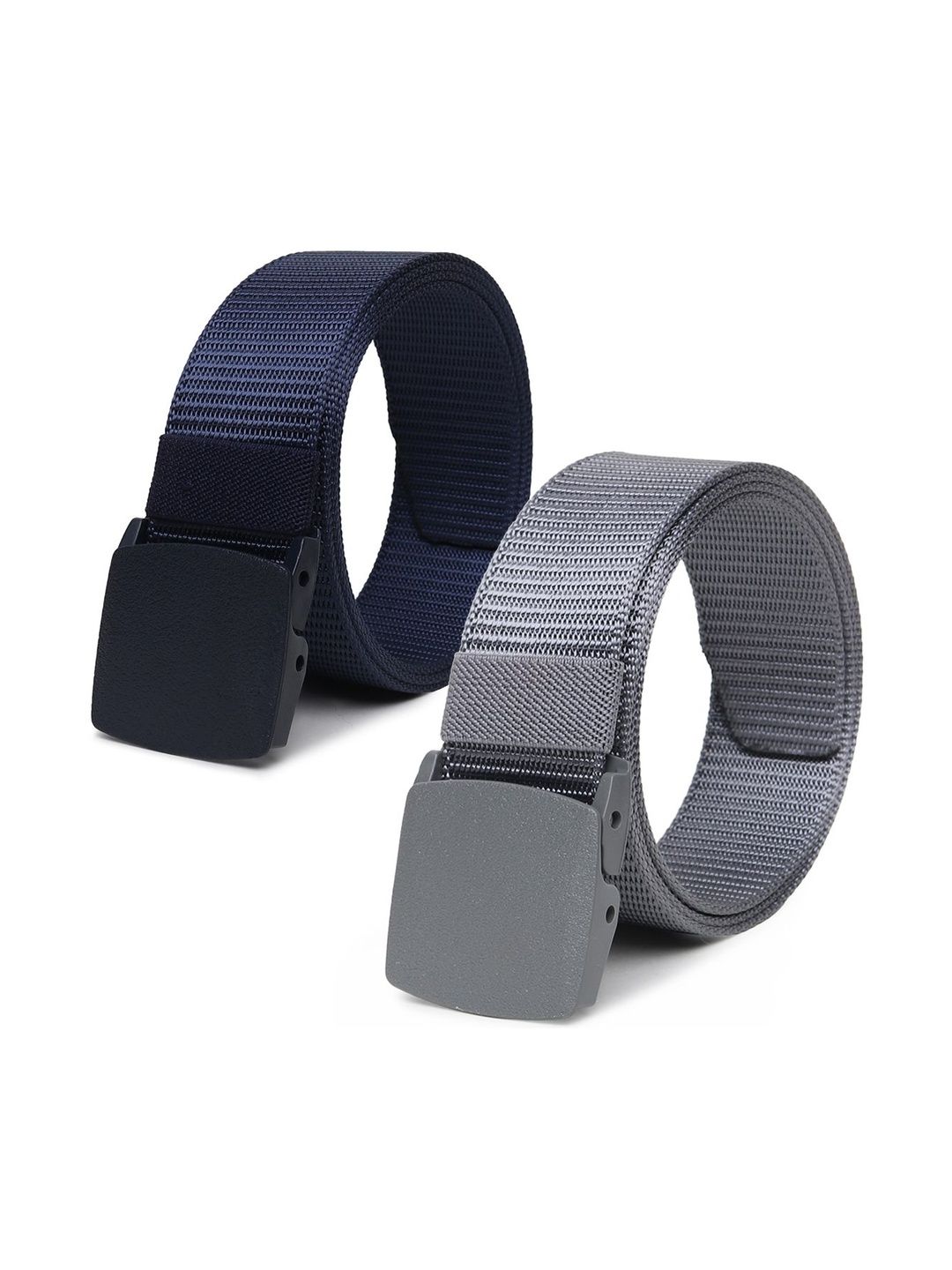 The Roadster Lifestyle Co Men Set Of 2 Textured Formal Belts